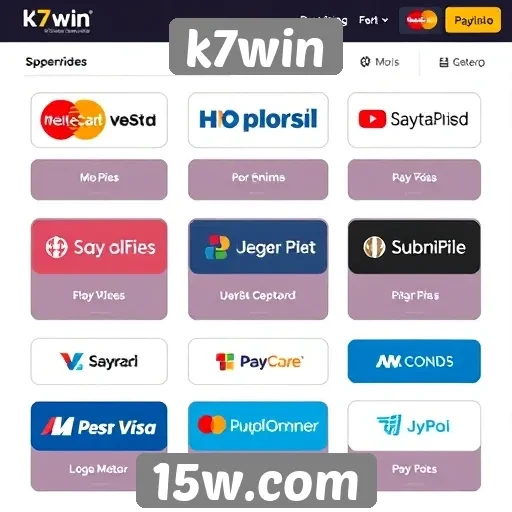 Métodos de pagamento no k7win